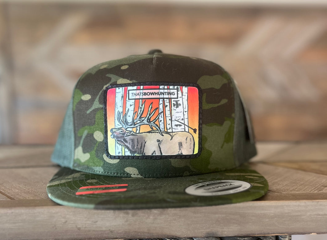 Copy of Multicam | 5P Trucker Snap Back | Elk Aspen Patch