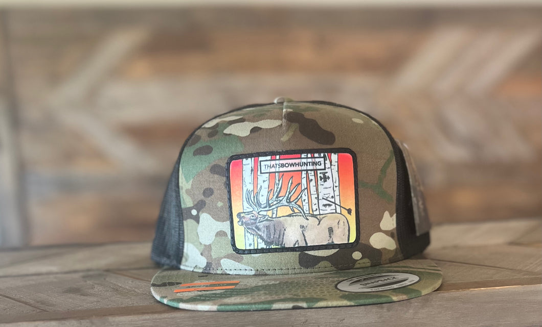 Multicam | 5P Trucker Snap Back | Elk Aspen Patch