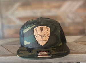 That's Bowhunting | Camo 7p | OTTO Flat Bill | Cork Mule Deer Shield Patch |