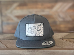 Copy of That's Bowhunting | Dark Grey 5P Trucker snap back | Mule Deer Basin Chasin Patch |