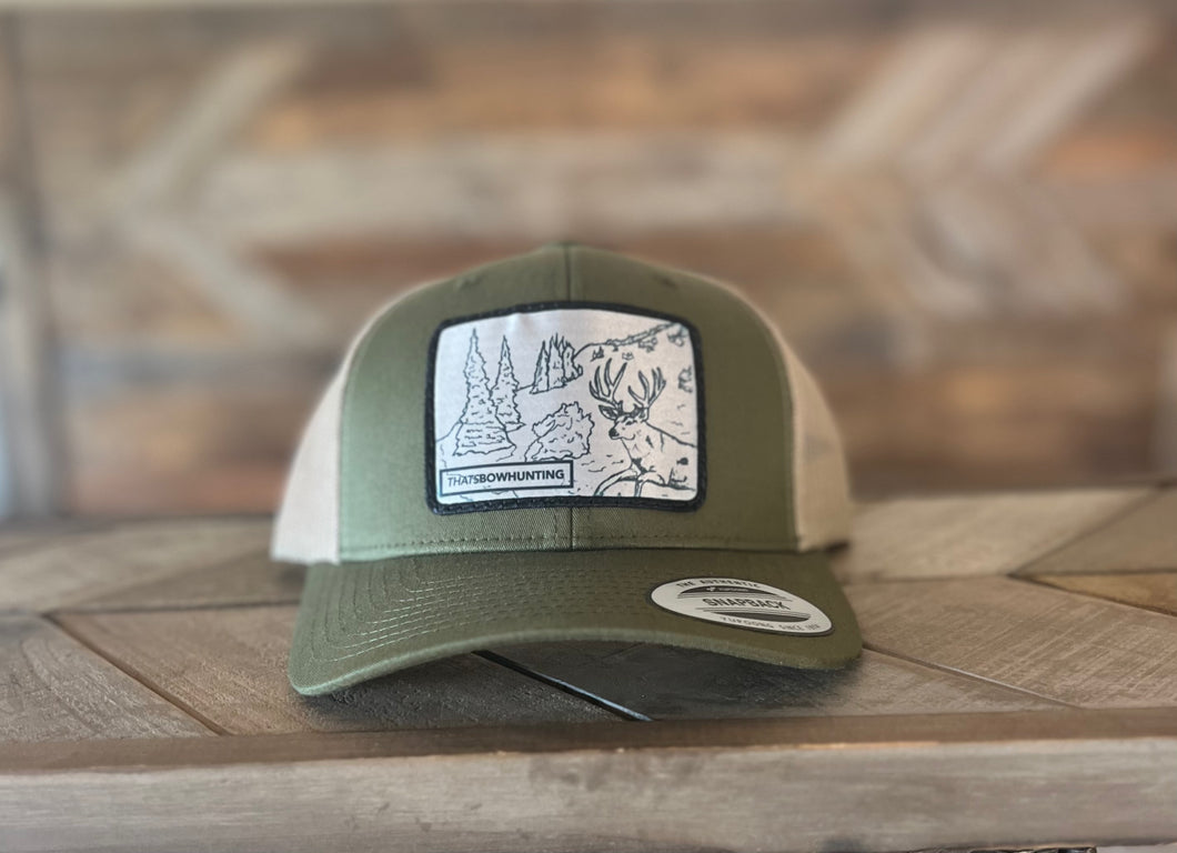 Loden/Khaki | Thats Bowhunting| Mule Deer Basin Chasin Patch | Classic Yupong